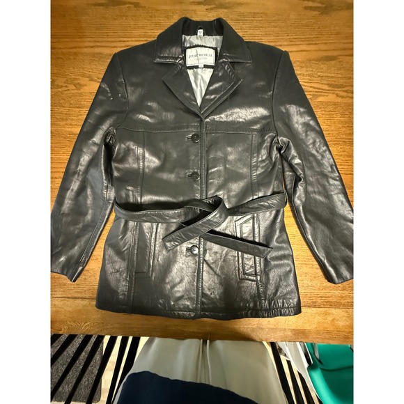 Juliet Michelle Collection Black Genuine Lamb Skin Leather Jacket Size S - Picture 1 of 12